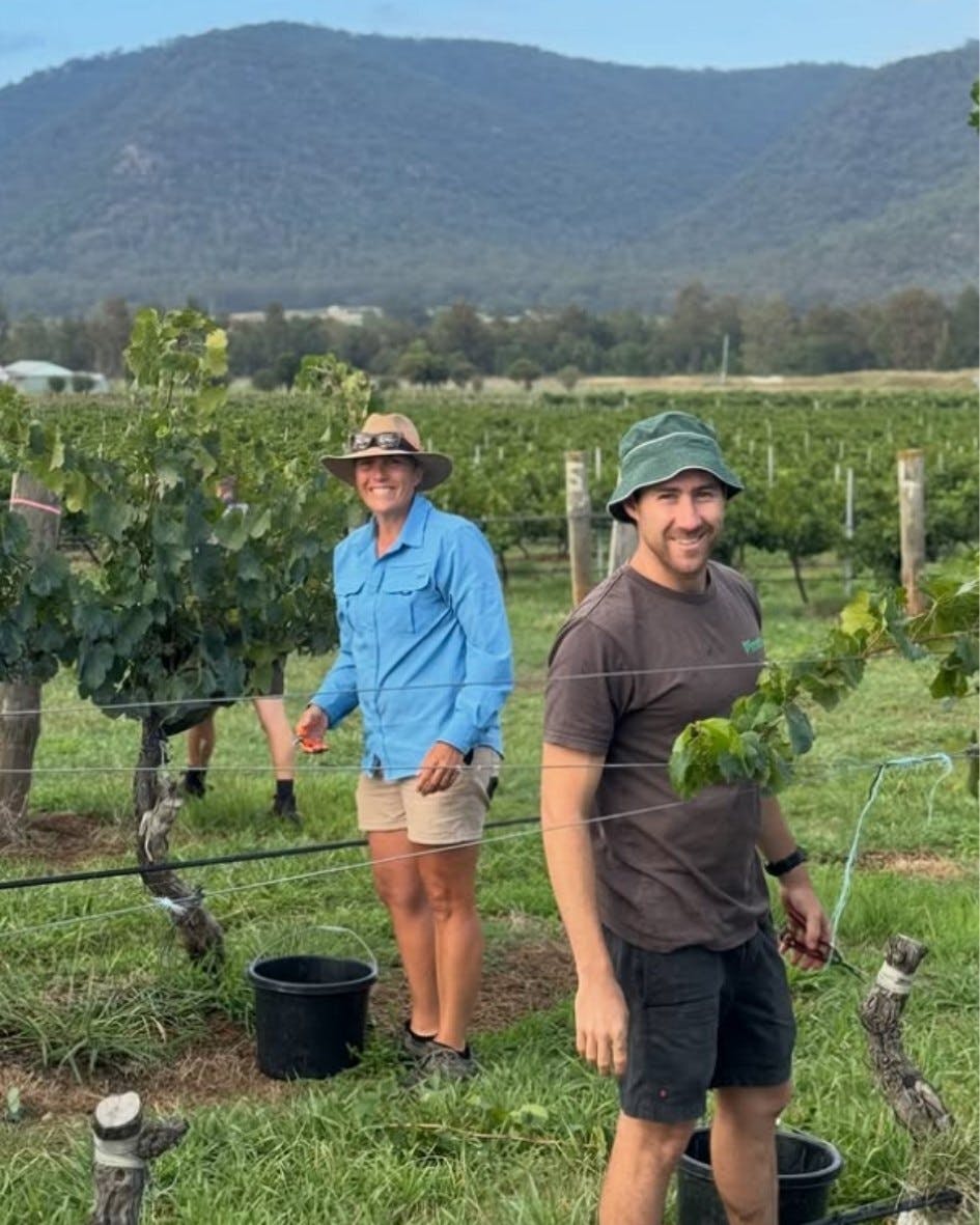 Ollie Margan and Alicia in Vineyard