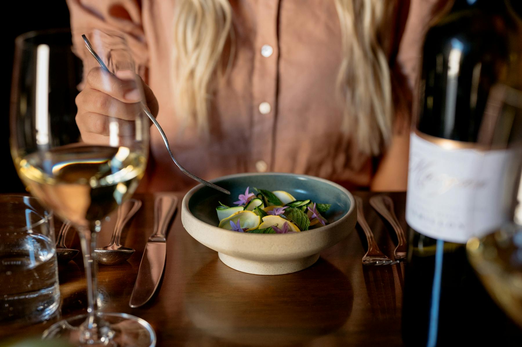 Restaurant food cucumber wine domcherry 1